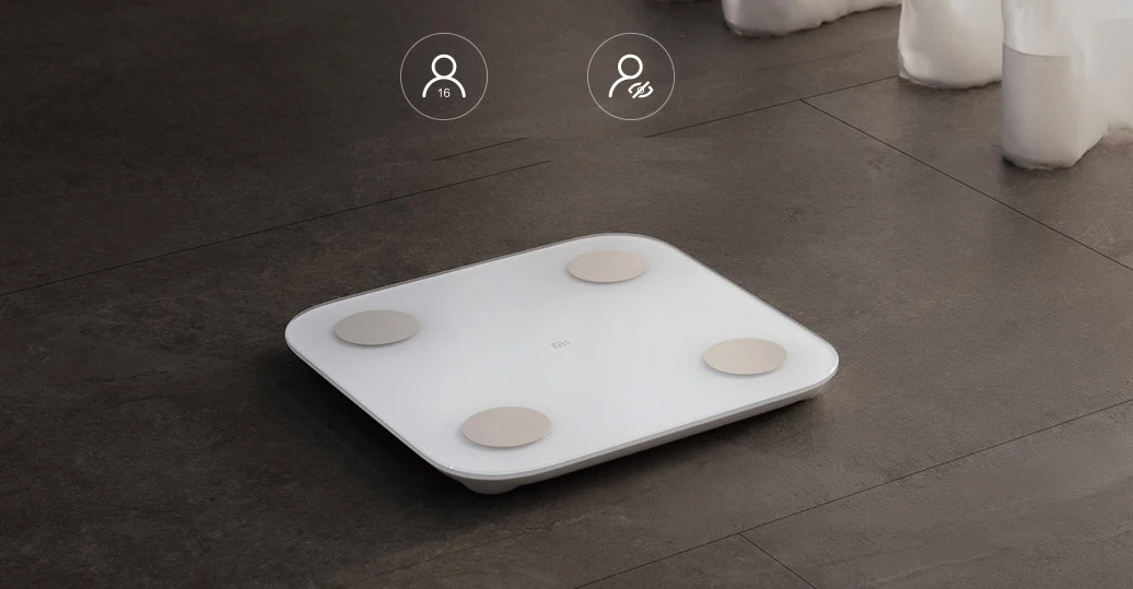 Original Xiaomi Smart Body Fat Composition Scale 2 Bluetooth 5.0 Balance Test 13 Body Date BMI Health Weight Scale LED Display