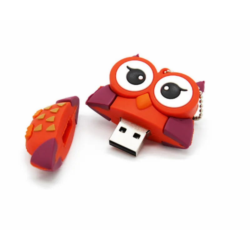 Дешевый usb накопитель в виде мультяшного пингвина совы лисы 4 ГБ 8 16 32 64 128 ГБ|USB