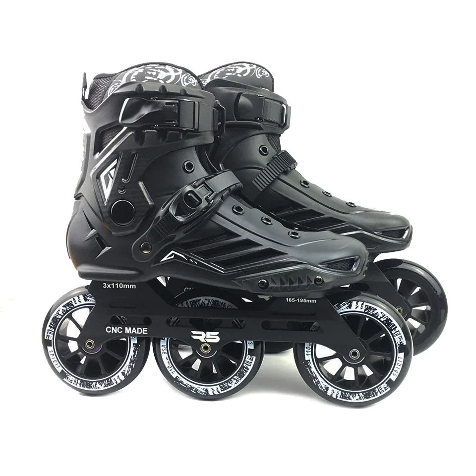 PROD 32963196143 JK RS6 Speed Inline Roller Skates Professional Roller
Skating Shoes for Adult 3 or 4 *110mm Wheels Patines FSK SH55