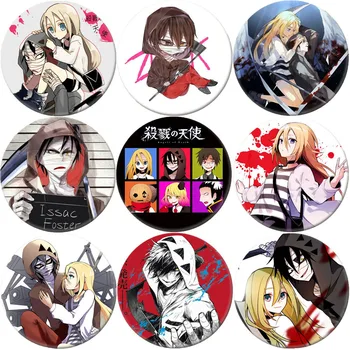 

2020 New Fashion Japanese Anime Angels of Death Brooch Ray Cosplay Badge Backpacks Button Clothes Women Xmas Gift SLDTS