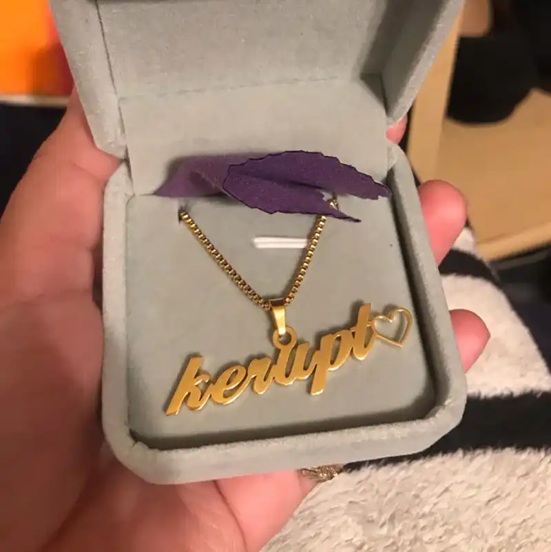 Buy Custom Personalized Name Necklace For Women Stainless Steel Gold Chain Choker Nameplate Necklace Fashion Jewelry Christma Gift In The Online Store Icftzwe Official Store At A Price Of 8 99 Usd With