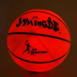 Светильник для баскетбола высокой яркости светодиодный резиновый баскетбольный мяч для тренировок вольных выступлений