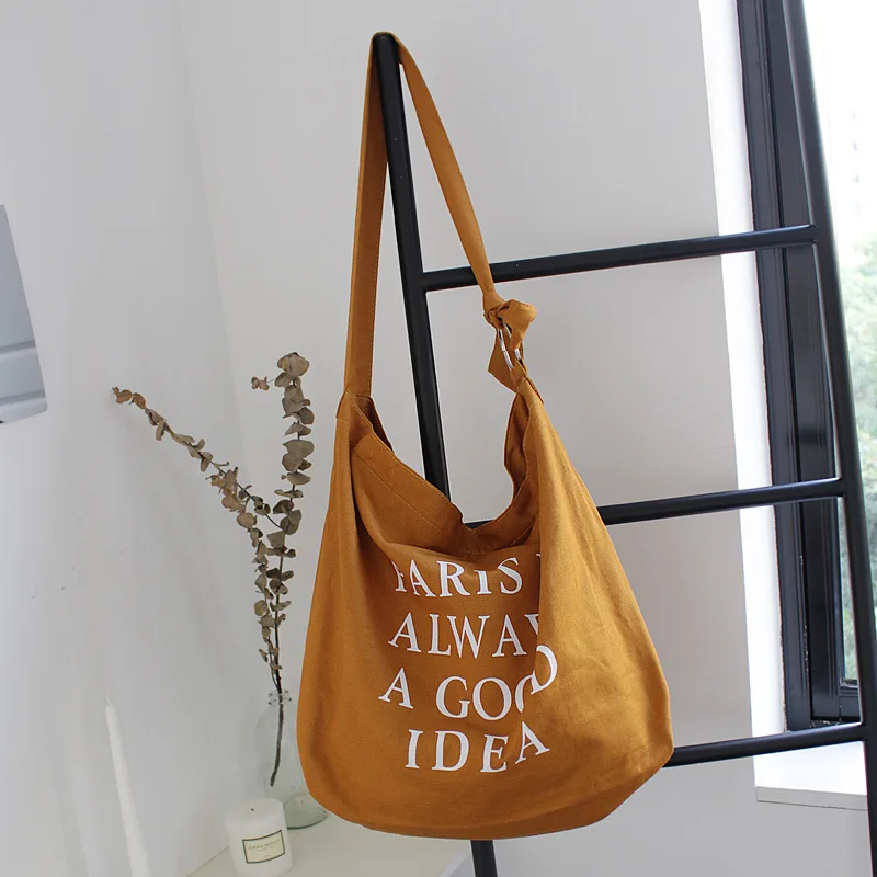 Большая вместительная Холщовая Сумка, яркий светильник, на одно плечо, повседневная винтажная сумка для покупок, Женская Ручная сумка - Цвет: SR105QF