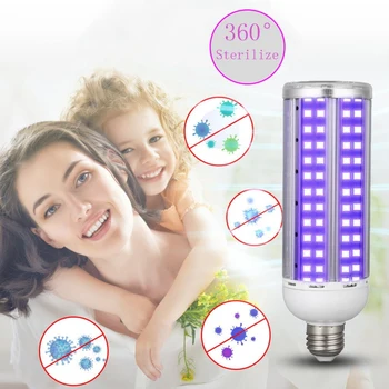 

60W Small UV Ultraviolet Germicidal Disinfection Sterilization Led Light Ultraviolet Lamps UV Sterilizer UVC Light Bulb E26/E27