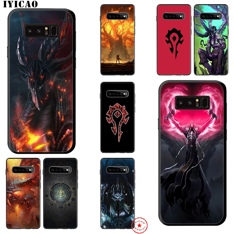 Мягкий чехол IYICAO World Of Warcrafts для samsung Galaxy S10e S10 S9 S8 Note 8 9 10 Plus S6 S7 Edge TPU |