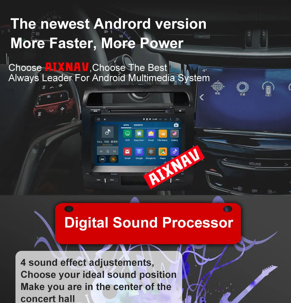 Автомобильный радиоприемник Android 7,1 автомобильный MP5 мультимедийный плеер для Toyota Land Cruiser DVD двойная навигация DIN gps 16G rom 2G ram Parktronic