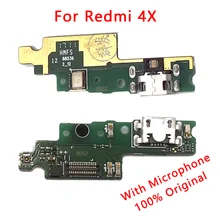 usb-разъем для Redmi 4X, плата зарядного устройства, гибкий кабель для Redmi 4X, зарядный порт, печатная плата, ленточный разъем, запасные части