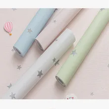 Warm Star Wallpaper Vinyl Self-adhesive Desktop Wardrobe Waterproof Wall Decoration Wall Sticker Dormitory Roll Paper Film