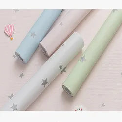 Warm Star Wallpaper Vinyl Self-adhesive Desktop Wardrobe Waterproof Wall Decoration Wall Sticker Dormitory Roll Paper Film