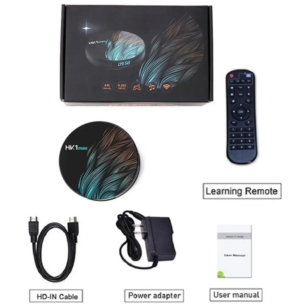 HK1 Max Smart tv Box Android 9,0 4 Гб 128 Гб 64 Гб 32 Гб Rockchip 4K Wifi Netflix телеприставка медиаплеер 2Гб 16 ГБ Android 9 ТВ приставка