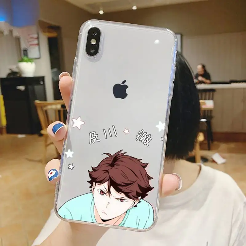 Anime Haikyuu!! Oikawa Tooru manga Phone Case Transparent soft For iphone 5 5s 5c se 6 6s 7 8 11 12 plus mini x xs xr pro max iphone 7 phone cases