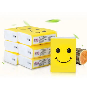 

120 Packs Facial Tissues Pocket Tissues Strong Absorbency On-The-Go Small Packs No Fluorescence Fragrance of the Raw Wood Pulp