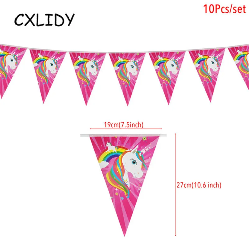 Rainbow Unicorn Cupcake Wrappers Cake Topper Happy Birthday Party Cake Decorations Kids Baby Shower Unicorn Party Supplies GM001 (14)