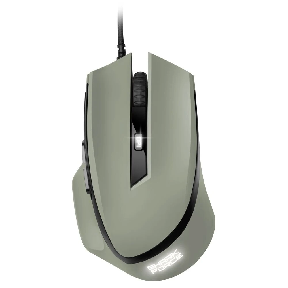 Мышь Sharkoon Shark Force оптическая, 1600 dpi, USB, подсветка