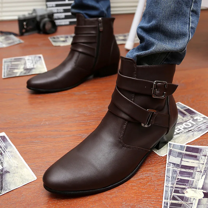 Новые модные мужские ботильоны зимние ботинки теплые водонепроницаемые износостойкие повседневные ботинки черные, белые, коричневые размеры 39-47