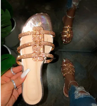 

Women Sandals Beach Summer Flat Slippers Transparent Shoes Female Flip Flops Sandals Outdoor 2020 Ladies Slides