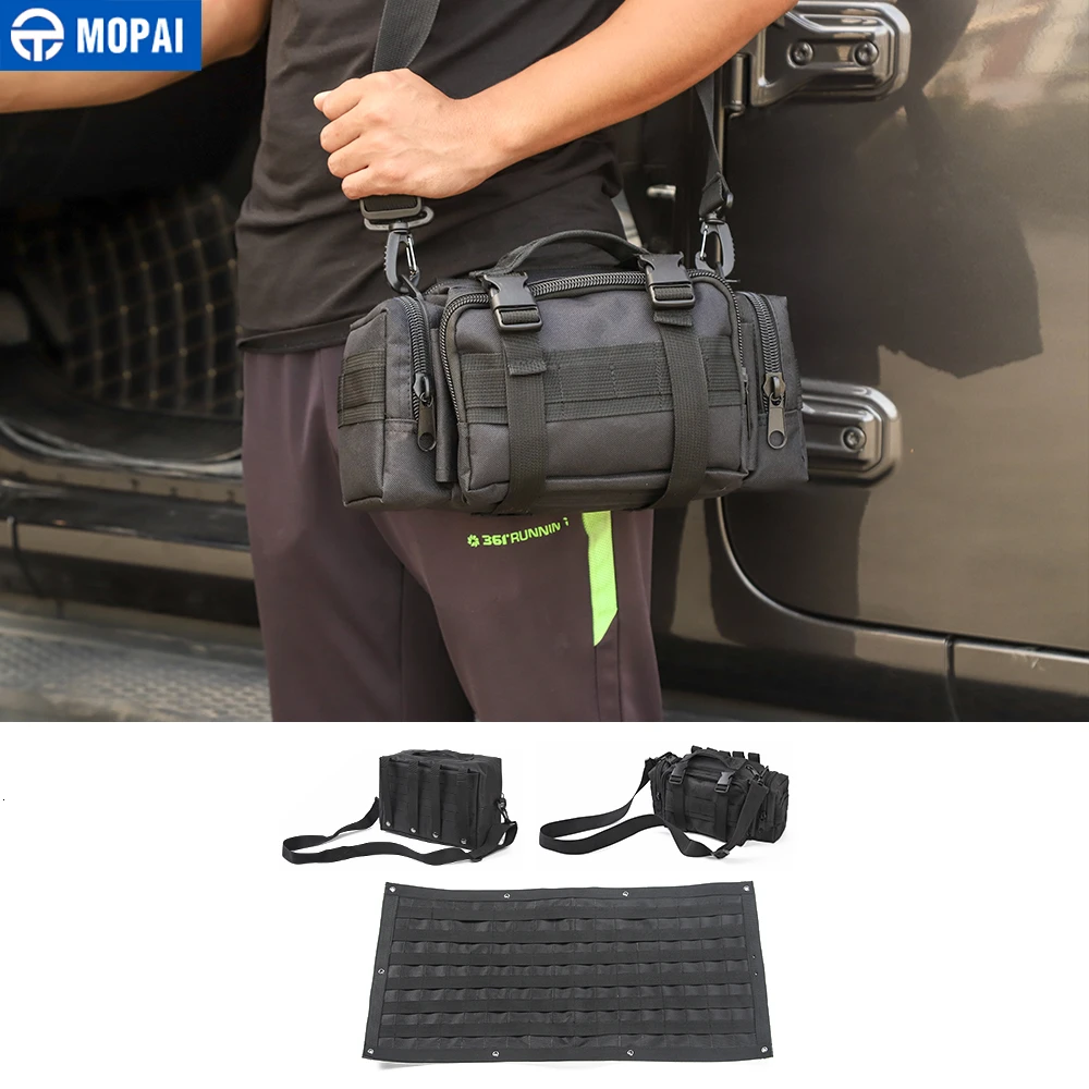

MOPAI Stowing Tidying for Jeep Wrangler 1997-2019 Car Storage Bag Organizers Tool Bag for Jeep Wrangler TJ JK JL 1997-2019