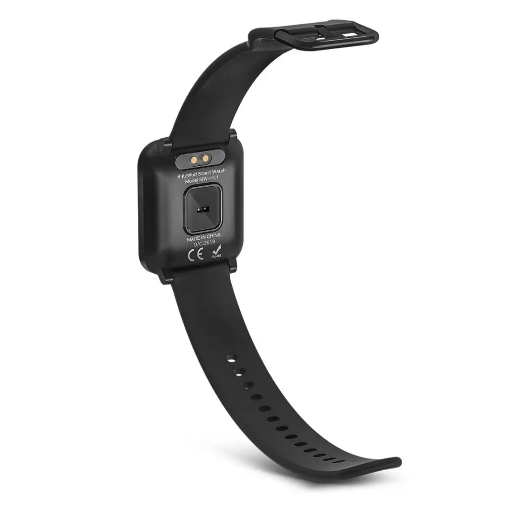  BlitzWolf BW-HL1 Smart Watch Wristband IPS Big Screen 8 Sports Mode IP68 Waterproof Display HR Bloo - 4000145397905