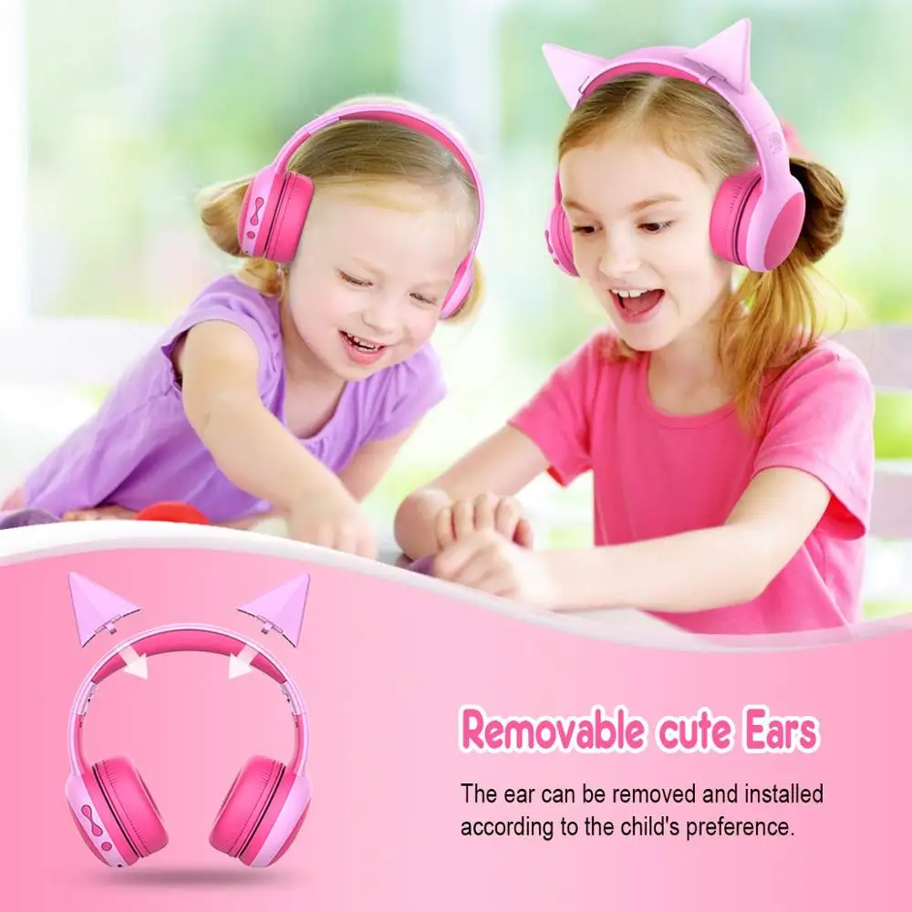 gorsun Bluetooth Kids Headphones with 85dB Limited Volume Wireless Bluetooth Headphones Foldable Stereo Over Ear Kids headsets