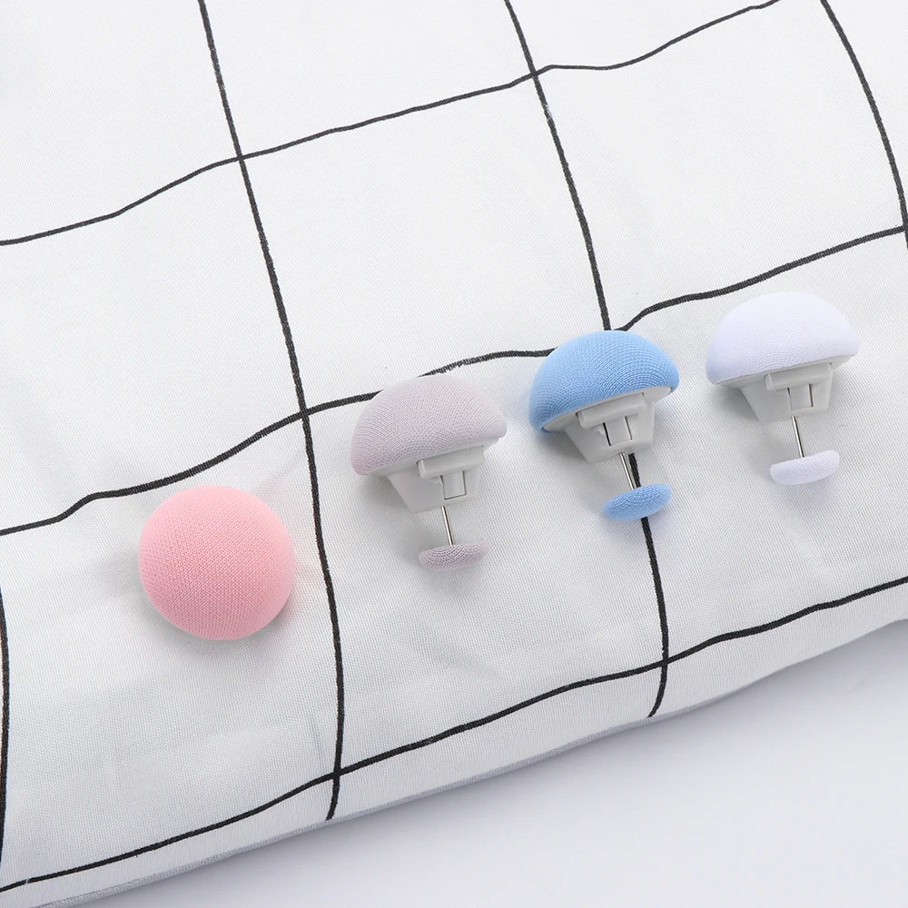 4/8/10Pc Mushroom Macaron Shaped Bed Sheets Buckle Clips Quilt Fixer Holder Blanket Clip Cover Fastener One Key Unlock Non-slip