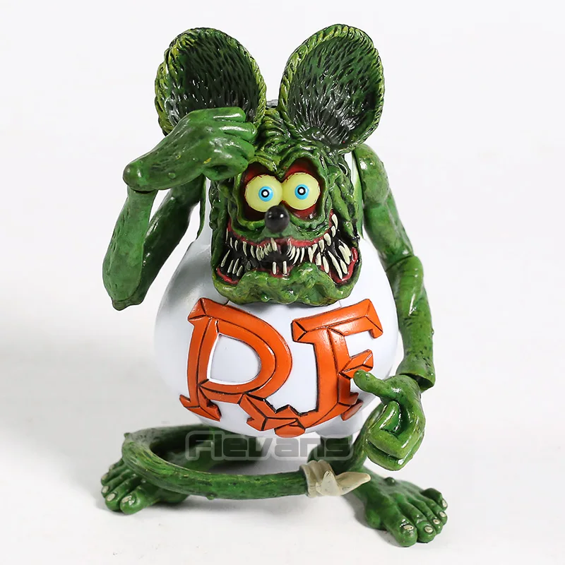 Rat Fink зеленая Толстая мышка ПВХ фигурка коллекционная игрушка кукла подарок на день рождения