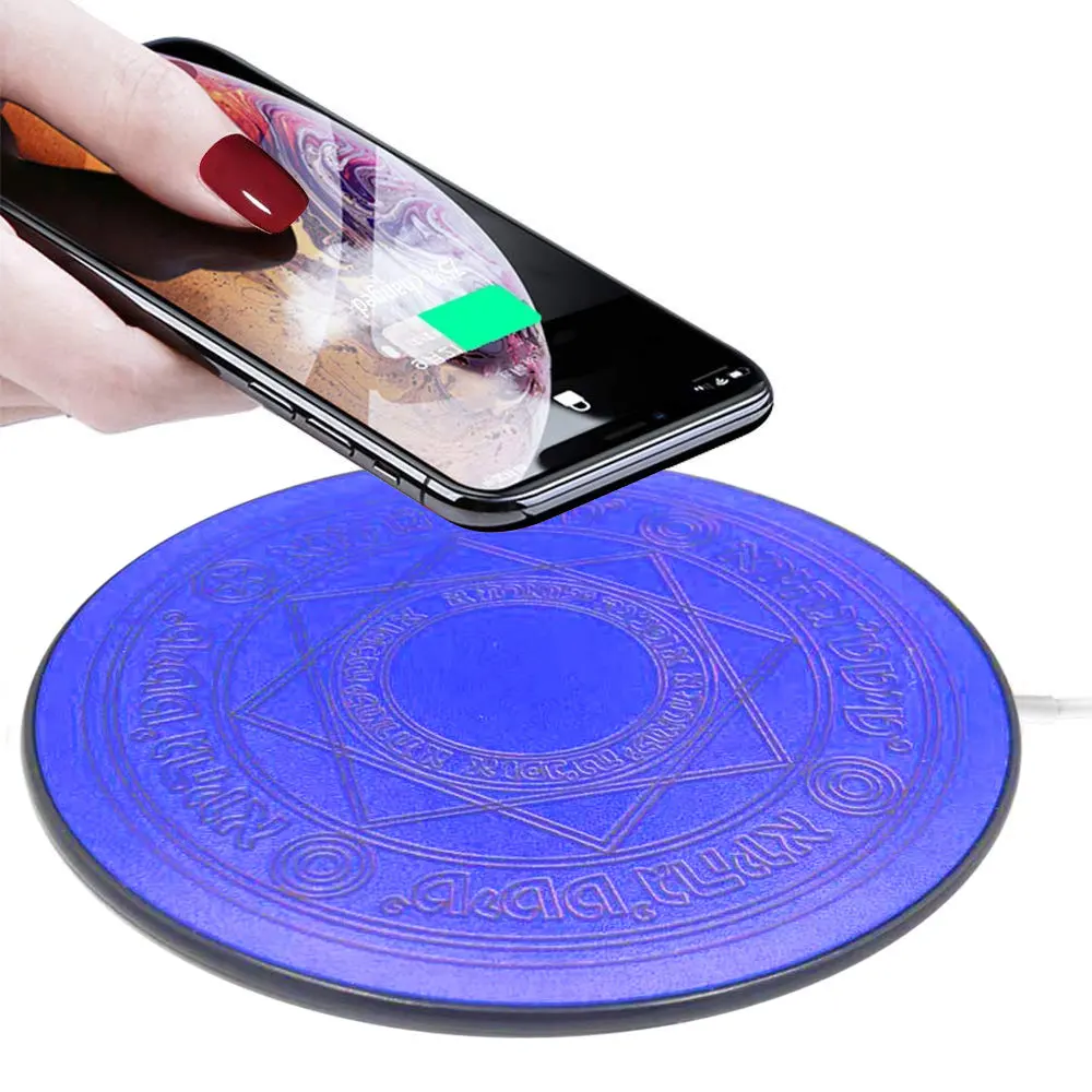 

Magic Array 10W Led Wireless Charger Fast Charging Pad for IPhone X XS Samsung S9 S10 Huawei P20 Mate 20 Charger