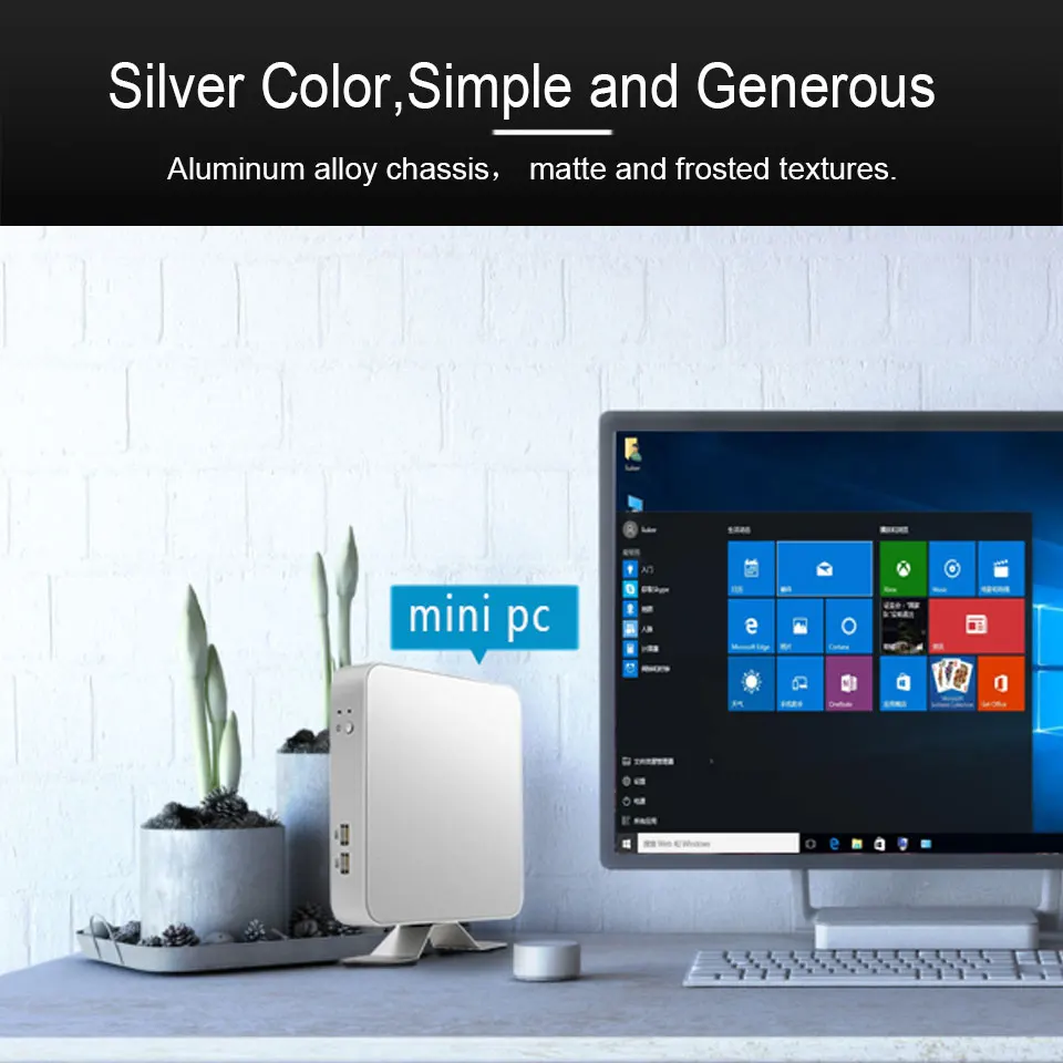 Mini PC HTPC Intel Core i7 6500U i5 4200U 3317U Windows 10 Pro USB Mini Computer Cooler Office Desktop minipc WIFI HD Graphics