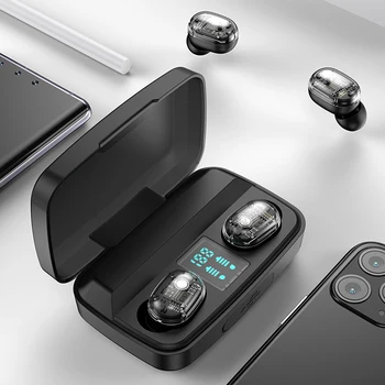 

New Fingerprint Touch Bluetooth Wireless Earphones, HD Stereo Wireless Headphones,Noise Cancelling Gaming Headset