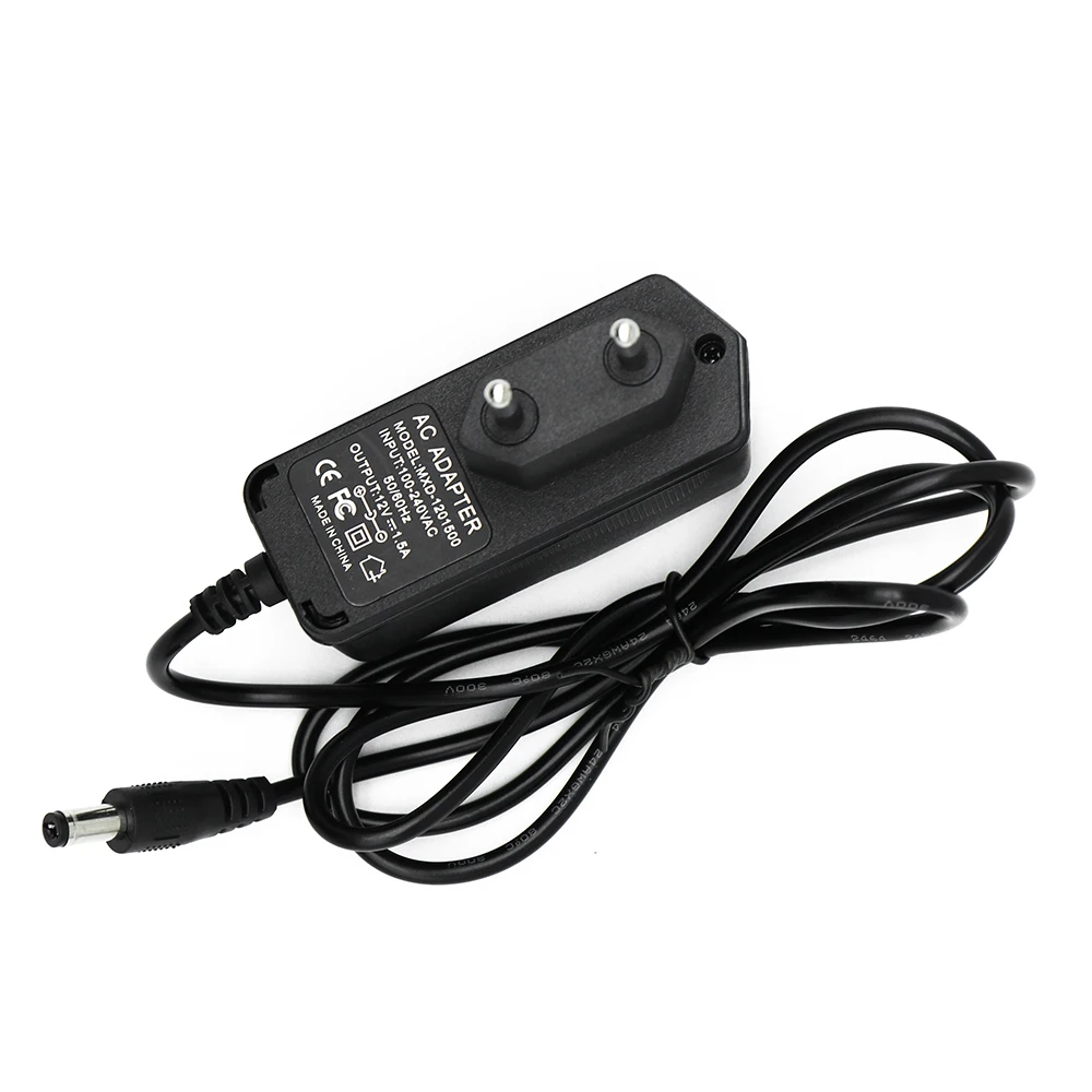 12v 1.5 amp Power Adaptor, Power Supply Ac Input 100-240V Dc Output 12 Volt  1.5 Amps