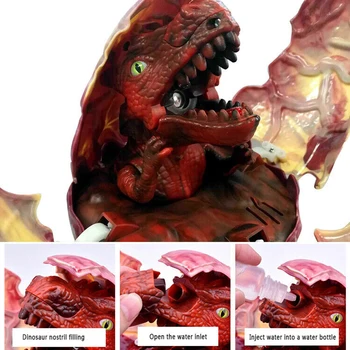 

Sprayed Realistic Voice Control Hatching Kids Play House Christmas Simulation Sound Dinosaur Egg Toy Educational Light Plastic