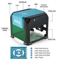 Graveur Laser CNC automatique, 3000mw, routeur à bois, bricolage, Machine de découpe, cadeau de nouvel an 