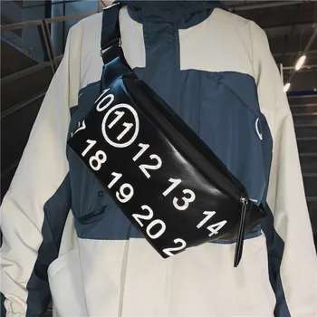 

Fashion Digital Fanny Chest Belt Bag Unisex Zipper Luxury Waist Phone Pouch PU Leather Casual Women Men Shoulder Crossbody Pack