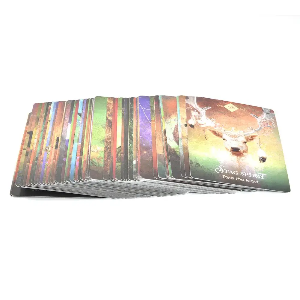 68PCS Tarot Cards Deck Games Tarot Card For The Spirit Animal Oracle Board Game For Party Time Playing Card Games Entertainment