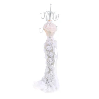 

Earrings Bracelet Necklace Chain Jewelry Display Stand Lady Lace Mannequin