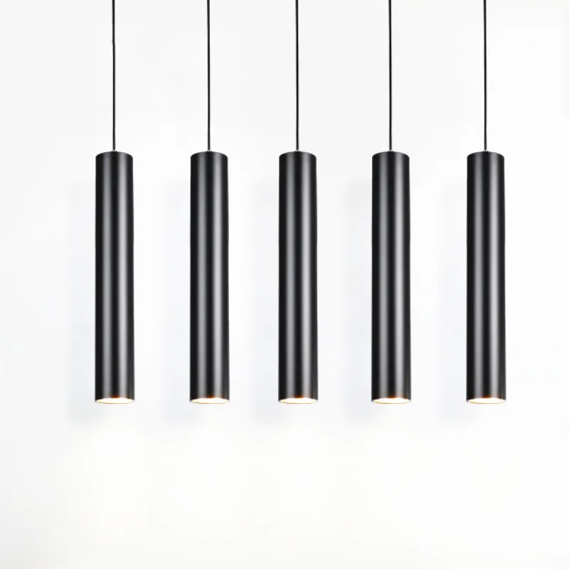 Dimmable цилиндрический светодиодный подвесной светильник длинные трубчатые лампы
