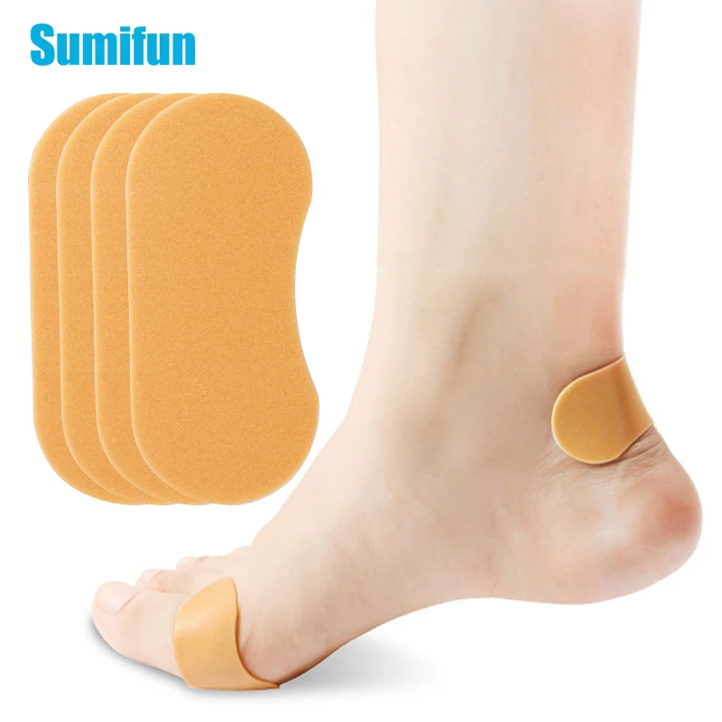 16Pcs Foot Pad Heel Protector Tape Self-adhesive Wrap Anti-wear Waterproof Invisible Patch Anti Blister Friction Anti-abrasive eelhoe waterproof face lifting patches v shaped face makeup adhesive tape quickly invisible double chin firming stickers 10box