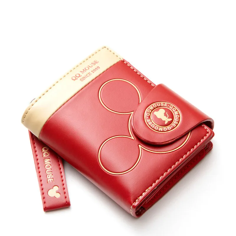 

2020 Women Gift Wallet Mini Cartoon Mickey Cute Coin Purse Hasp Card Holder Female Wallets and Purses Lady Clutch Famous Brand