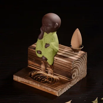 

Backflow Incense Burner 4 Not Small and Shang Dehua Ceramics Crafts Ornaments Flowing Water Creative Fire Wood Muyi Small Sand