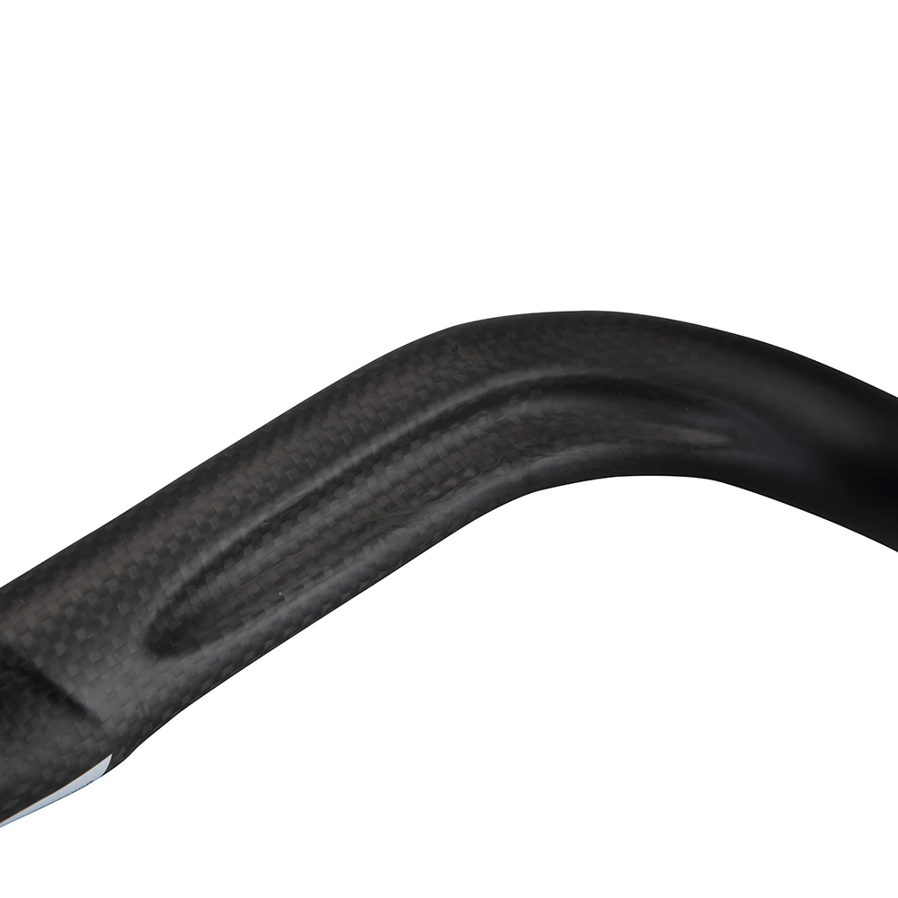 BALUGOE Newest 1 pc Carbon Fiber Road Bike Handlebar Matt black curved grooves Drop Handle Bars 3K Matt 31.8*380/400/420/440mm