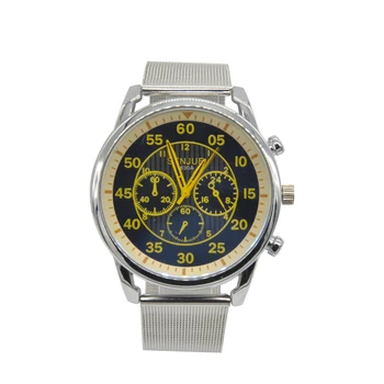 

Men Reflective Glass Chronograph Stainless Steel Quartz Watch