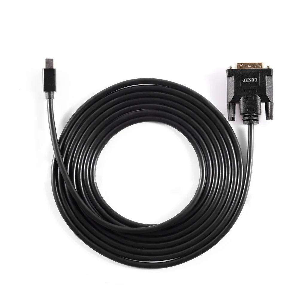 LESHP черный 4K Mini DP DisplayPort 1,2-HDMI кабель 4K с позолоченным разъемом 1,8 м 6 футов папа-папа