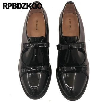 

round toe patent leather slip on black designer shoes women luxury 2019 bow red wine italian china rubber sole chinese ladies