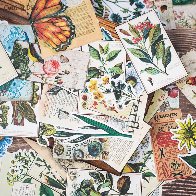 

2019 Plant Printed Paper Stickers For Scrapbooking Diy Word Paper Sticker Happy Planner Card Making Journaling