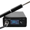 T12-Q19 Soldering Digital Station Electronic Soldering iron OLED 1.3inch Suitable AC/DC power with M8 Metal handle iron tips 1