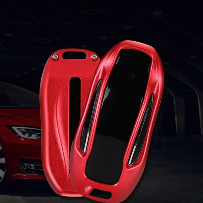 3,1*1,4 дюймов алюминиевый сплав автомобильный ключ оболочки держатель чехол для Tesla модель X