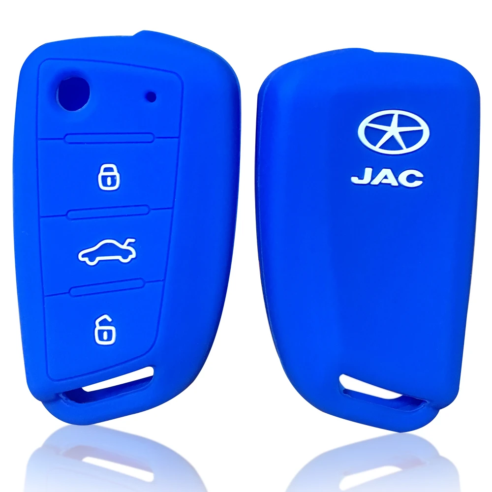 Силиконовый чехол для ключей JAC S2 S7 R3 S4 S5 A5 Refine 2020 2017 2019 2018 3 кнопочный брелок