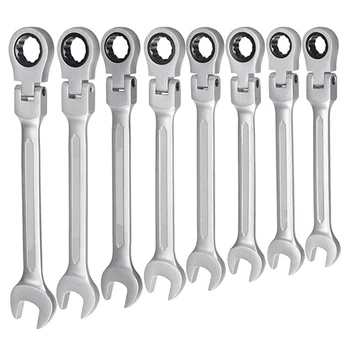 

8Pcs Wrench Multitool Key Ratchet Spanners Set Of Tools Set Wrenches Universal Wrench Tool Car Repair Tools