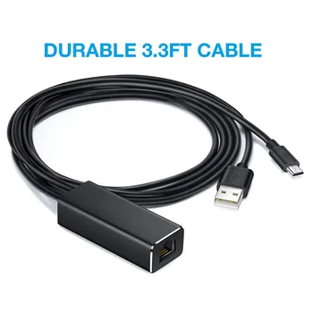 

For Chromecast Ethernet Adapter USB 2.0 To RJ45 For Google For Chromecast 2 1 Ultra Audio TV Stick Micro USB Network Card 480Mbp