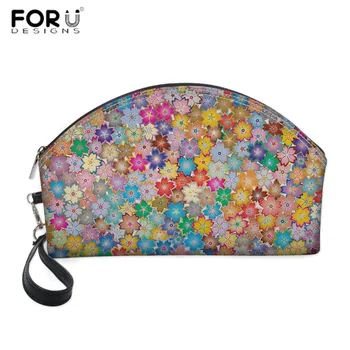 

FORUDESIGNS Floral Printed Cosmetic Bag Organizer Case Necessaries Travel Women Make Up Toiletry Tote Clutch 2019