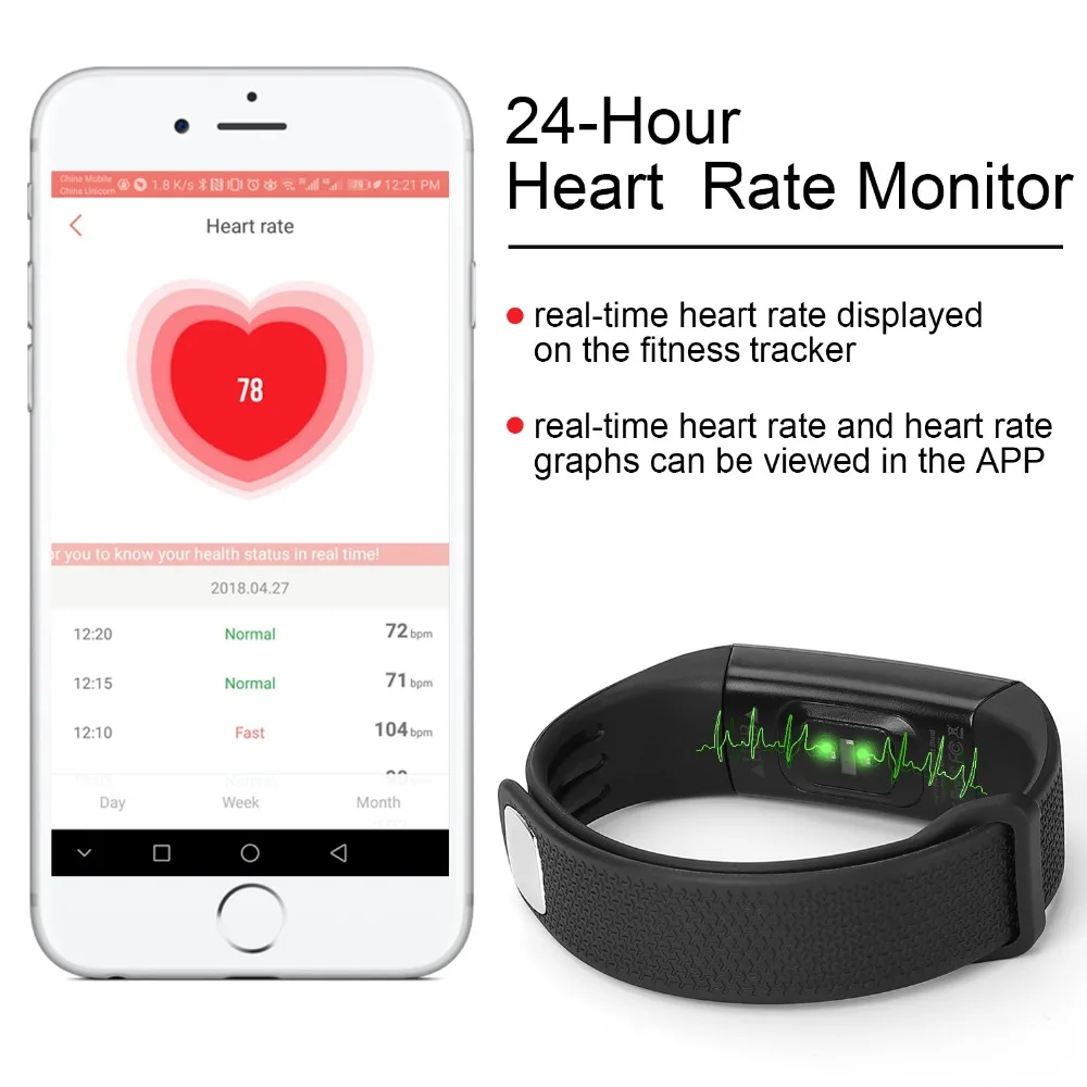B6 Smart Bracelet Waterproof Heart Rate Monitor Men Women Smart Band Alarm Clock Sports Watch SmartWatch For Android IOS Phone (3)